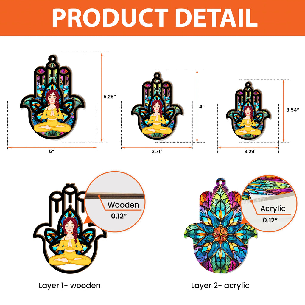Fatima Chakra - Personalized Suncatcher Ornament